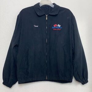 Men American Dream Vette Club Suede Jacket Size L